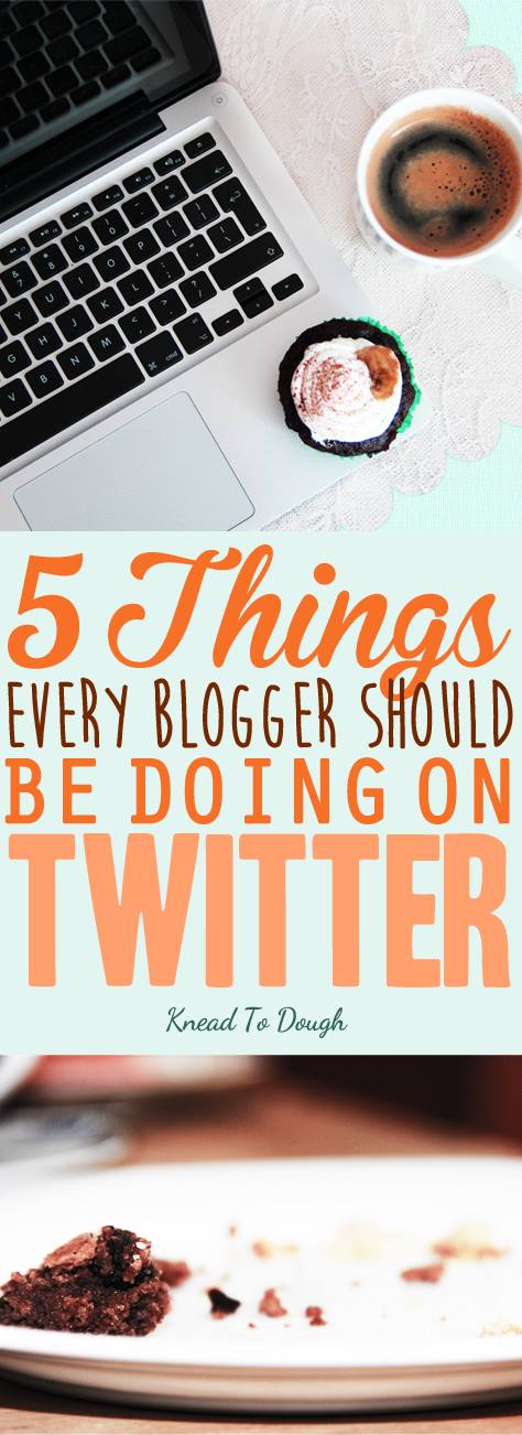 5 Things Every Blogger Should be Doing on Twitter. Twitter is one of the easiest social media's to grow a following on. Make it count with these 5 actionable steps. Click here to take your Twitter conversions and engagement to the next level!
